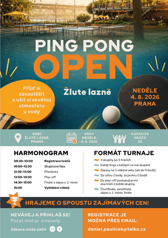 Ping Pong Open ve Žlutých lázních